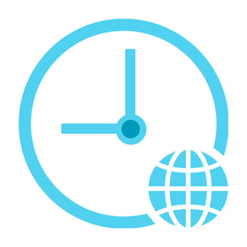 Cette image représente le logo de l'application horloge universelle faisant partie d'une de nos nombreuses applications de notre solution d'affichage dynamique.