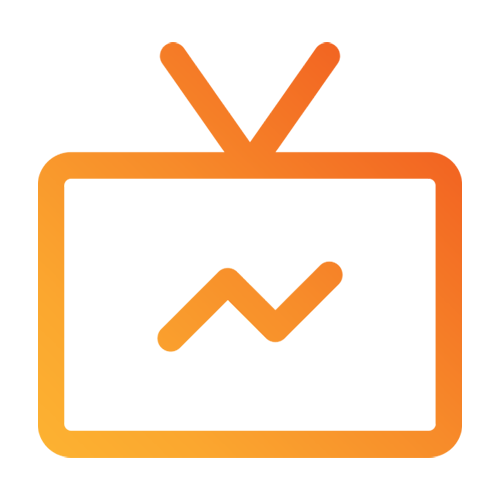 Cette image représente le logo de l'application Live TV faisant partie d'une de nos nombreuses applications de notre solution d'affichage dynamique.